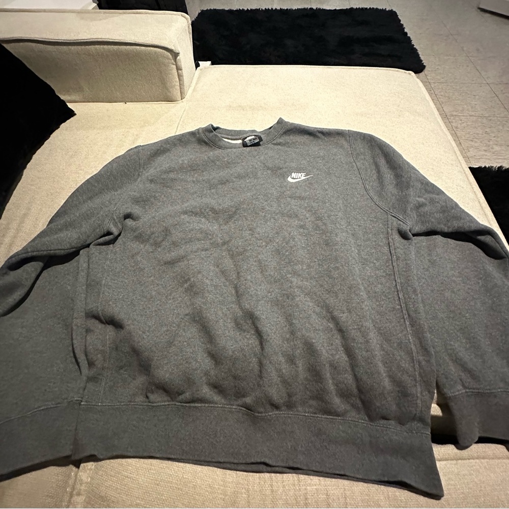 Nike Men's Charcoal Crewneck Sweater